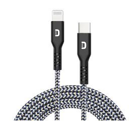 Kábel USB-C na Lightning SuperCord s rýchlosťou nabíjania až 20W - čierny