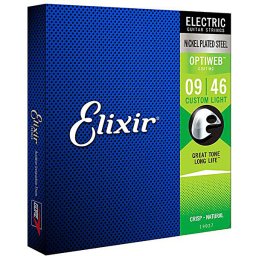 Struny na elektrickú gitaru 09-46 Custom Light Optiweb Elixír