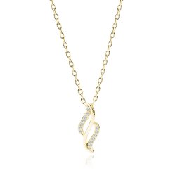 Olivie Strieborný náhrdelník MAGIC GOLD 7411