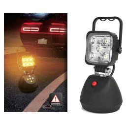 Núdzová prenosná nabíjateľná 1800 mAh LED lampa - Pracovné svetlo s magnetom 15W + IP65