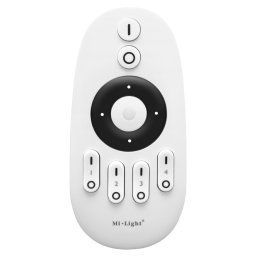 LED Solution Mi-Light RF diaľkový ovládač pre jednofarebné a CCT LED pásiky, biely, 4-kanálový FUT007