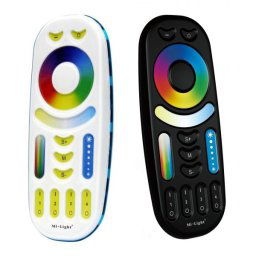 LED Solution Mi-Light RF Diaľkový ovládač pre RGB+RGBW+CCT LED pásiky, 4-kanálový Vyberte farbu: Čierna FUT092-B