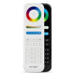 LED Solution Mi-Light RF Diaľkový ovládač pre RGB+RGBW+CCT LED pásiky, 8-kanálový Vyberte farbu: Čierna FUT089-B