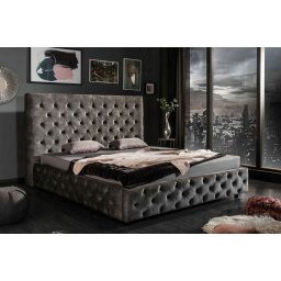 LuxD Dizajnová posteľ Laney 180 x 200 cm olivovo-sivý zamat
