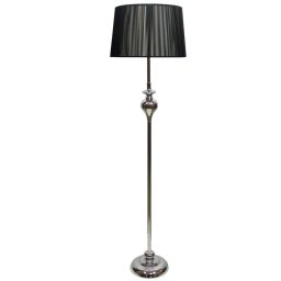 Candellux Čierna stojacia lampa Gillenia pre žiarovku E27 51-21420