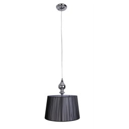 Candellux Čierny závesný luster Gillenia pre žiarovku E27 31-21437