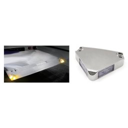Výstražné LED svetlo rohové 4W na 9V batériu pre auto plošinu - 2ks