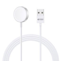 Tech-Protect Ultraboost USB magnetická nabíjačka na Apple Watch 1.2m, biela