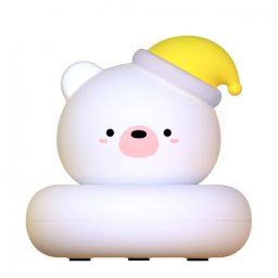 MG W-007 Bear nočná lampa, biela
