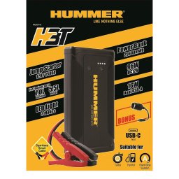Auto štartér box do 7.0L + Power bank - Hummer H3T s 8000mAh + 2x USB + 1x microUSB + LED svetlo