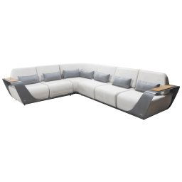 Higold Záhradná rohová zostava HIGOLD - Onda Corner Lounge Sunbrella Grey/White Quick dry foam
