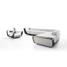 Higold Záhradná sedačka HIGOLD - Onda Corner Lounge Sunbrella Black/White Quick dry foam