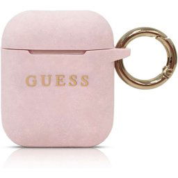 Guess Silikónový Kryt pre AirPods 1 / AirPods 2 Pink (EU Blister) GUACCSILGLLP