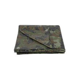 Tarpaulin plachta Khaki 2x3 m, 80 g/m, zakrývacia, oliva/kamufláž