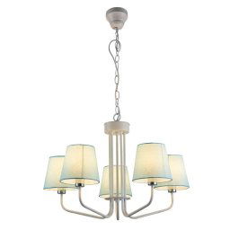 Candellux Modrý závesný luster York Ledea pre žiarovku 5x E14 50205093