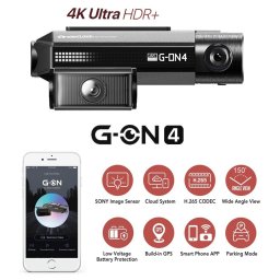 4K Duálna kamera do auta UHD s Wifi/GPS/ADAS/CLOUD + Parkovací mód - G-NET GON4