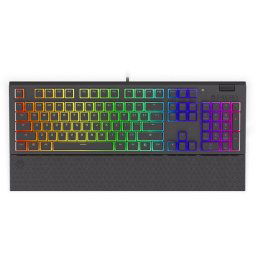 ENDORFY herná klávesnica Omnis Pudd.Kailh BL RGB USB blue switch drôtová mechanická US layout čierna RGB EY5A031