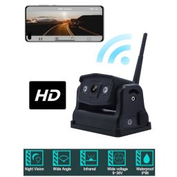 WiFi cúvacia kamera 720P s 2xIR LED - live prenos na mobil (iOS, Android) + Magnet + Batéria 9600mAh