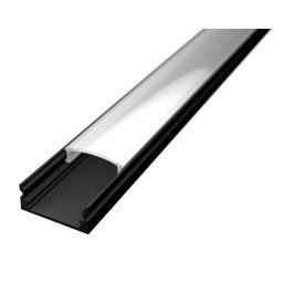 LED Solution Nástenný profil pre LED pásiky N3 čierny Vyberte variantu a dĺžku: Profil bez difúzora 2m