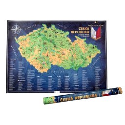 Stieracia mapa Českej republiky 82 x 59 cm