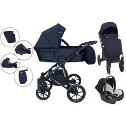 Kok Mama Kiddies Gino 3 v 1 s prsluenstvom v modrej farbe