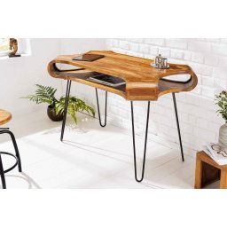 LuxD Dizajnový písací stôl Lorelei 120 cm Sheesham