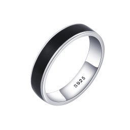 Olivie Pánsky strieborný prsteň ENAMEL 7454 Veľkosť prsteňov: 13 (EÚ: 71)