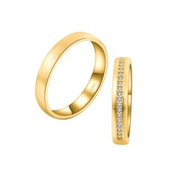 Olivie Snubný strieborný prsteň MATTE GOLD 7482 Veľkosť prsteňov: 8 (EÚ: 57 – 58), Pohlavie: Pánske