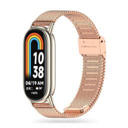 Tech-Protect Milanese remienok na Xiaomi Smart Band 8 / 9, rose gold