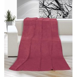 Deka micro dvojlôžko 200x230cm vínová