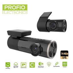 Mini duálna wifi kamera do auta predná 1080P a zadná 1440P + podpora 256GB + 24/7 parkovací mód