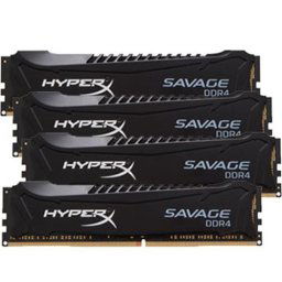 Kingston 64GB DDR4-2666MHz CL15 XMP HyperX Savage Black, 4x16GB