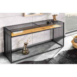 LuxD Dizajnová konzola Haines 120 cm vzor divý dub