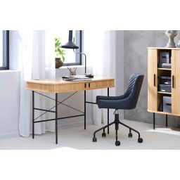 Furniria Dizajnový písací stôl Vasiliy 120 cm prírodný dub