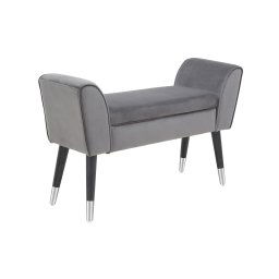 LuxD Dizajnová lavica Dafina 90 cm sivý zamat