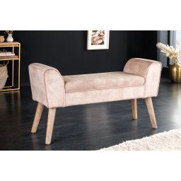 LuxD Dizajnová lavica Dafina 90 cm béžový zamat