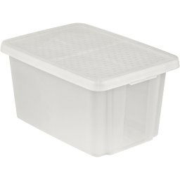 Úložný box s vekom CURVER- transparentný 45 l