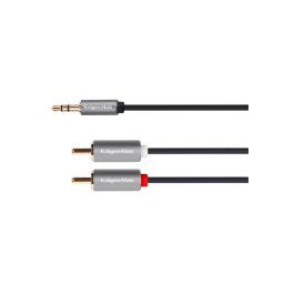 Kábel Jack 3.5mm stereo/2x Cinch 1,8m KRUGER & MATZ KM1214 Basic