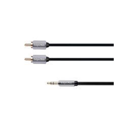 Kábel Jack 3.5mm stereo/2x Cinch 3m KRUGER & MATZ KM0311