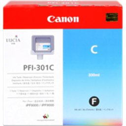 Kazeta CANON PFI-301C cyan iPF 8000/8000s/8100/9000/9000s/9100 (330ml)