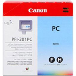 Kazeta CANON PFI-301PC photo cyan iPF 8000/8000s/8100/9000/9000s/9100 (330ml)