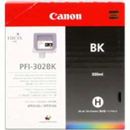 Kazeta CANON PFI-302BK black iPF 8100/9100 (330ml)