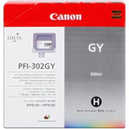 Kazeta CANON PFI-302GY grey iPF 8100/9100 (330ml)