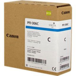 Kazeta CANON PFI-306C cyan iPF 8300/8300s/8400/9400/9400s (330ml)