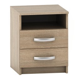 Kondela Nočný stolík s 2 šuplíkmi, dub sonoma, BETTY 2 BE02-018-00