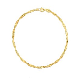 Olivie Strieborný náramok 19 cm SINGAPORE GOLD 7631