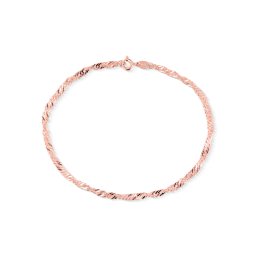 Olivie Strieborný náramok 20 cm SINGAPORE ROSE 7632
