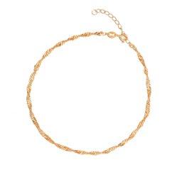 Olivie Strieborná retiazka na nohu 23-26cm SINGAPORE ROSE 7638