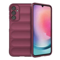 Hurtel Magic Shield obal, Samsung Galaxy A24 4G, vínový