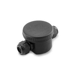 Spojka káblová s krabicou a vývodkami IP66 2x0,5-2,5mm2 čierna VT-881 (V-TAC)